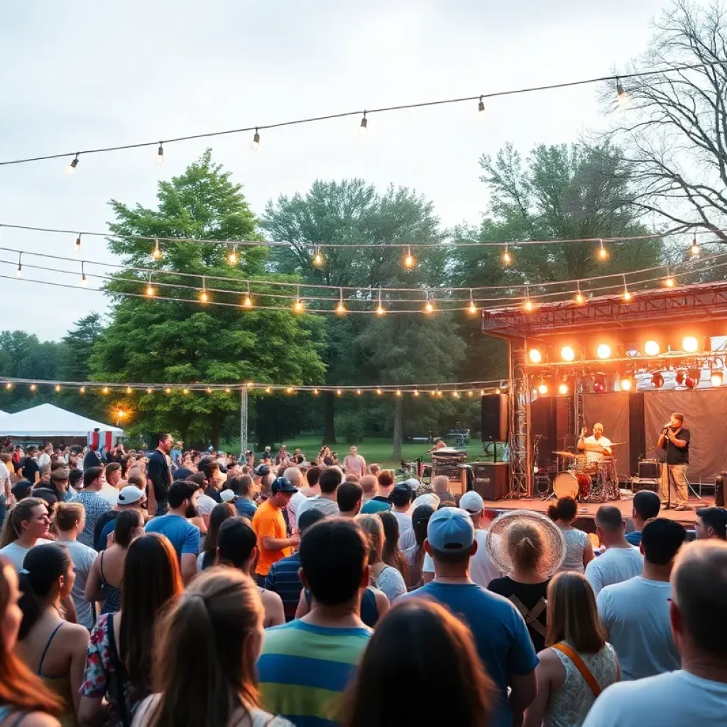 Crowd enjoying live music in Cedar Park