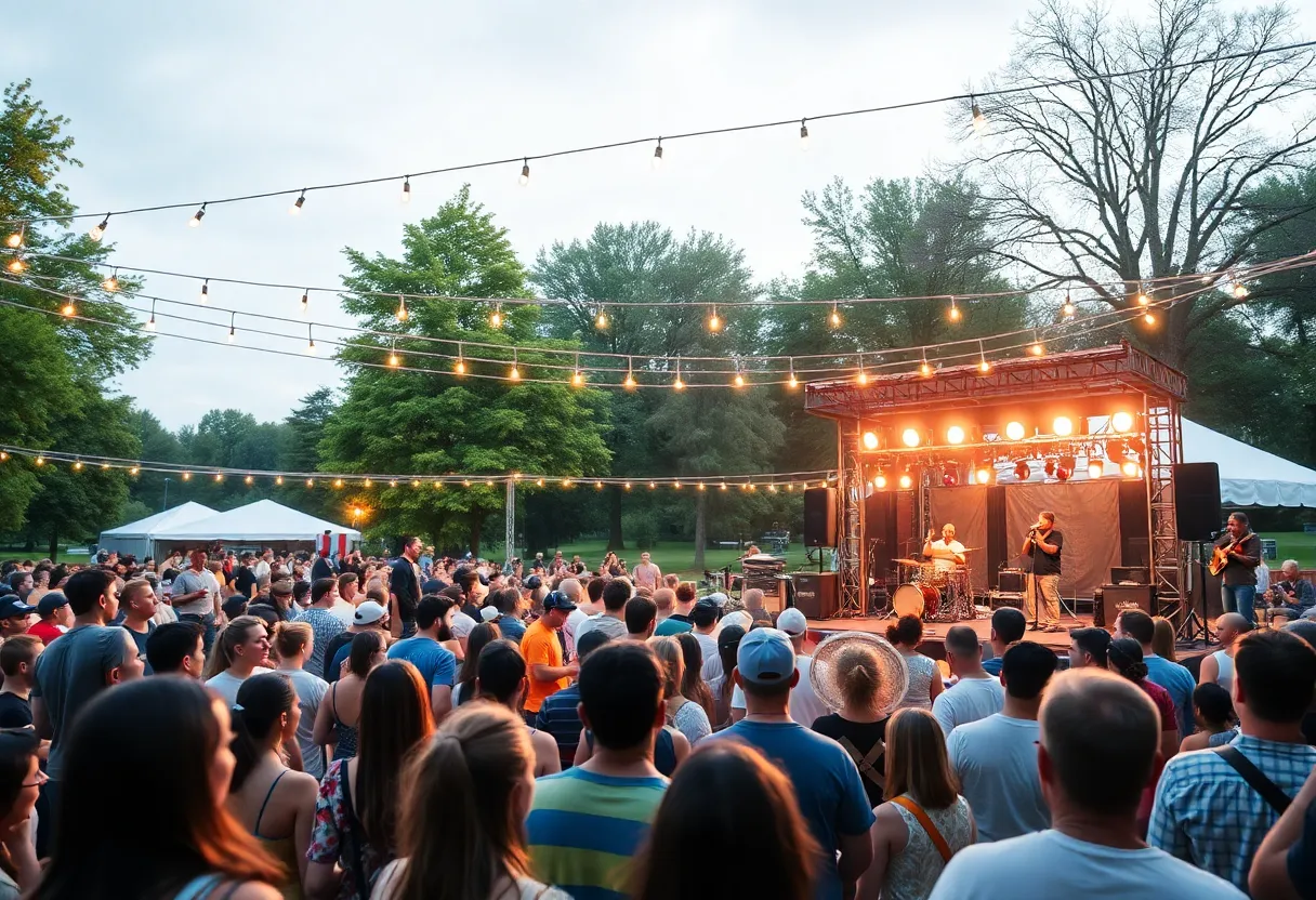 Crowd enjoying live music in Cedar Park