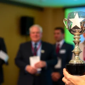 Award ceremony for Colorado County Citizen newspaper