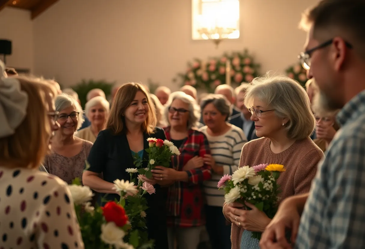 Community members gathered in remembrance of local alumni.