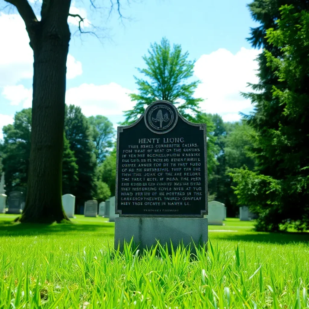 Historical marker at Citizens Memorial Cemetery in Georgetown, Texas