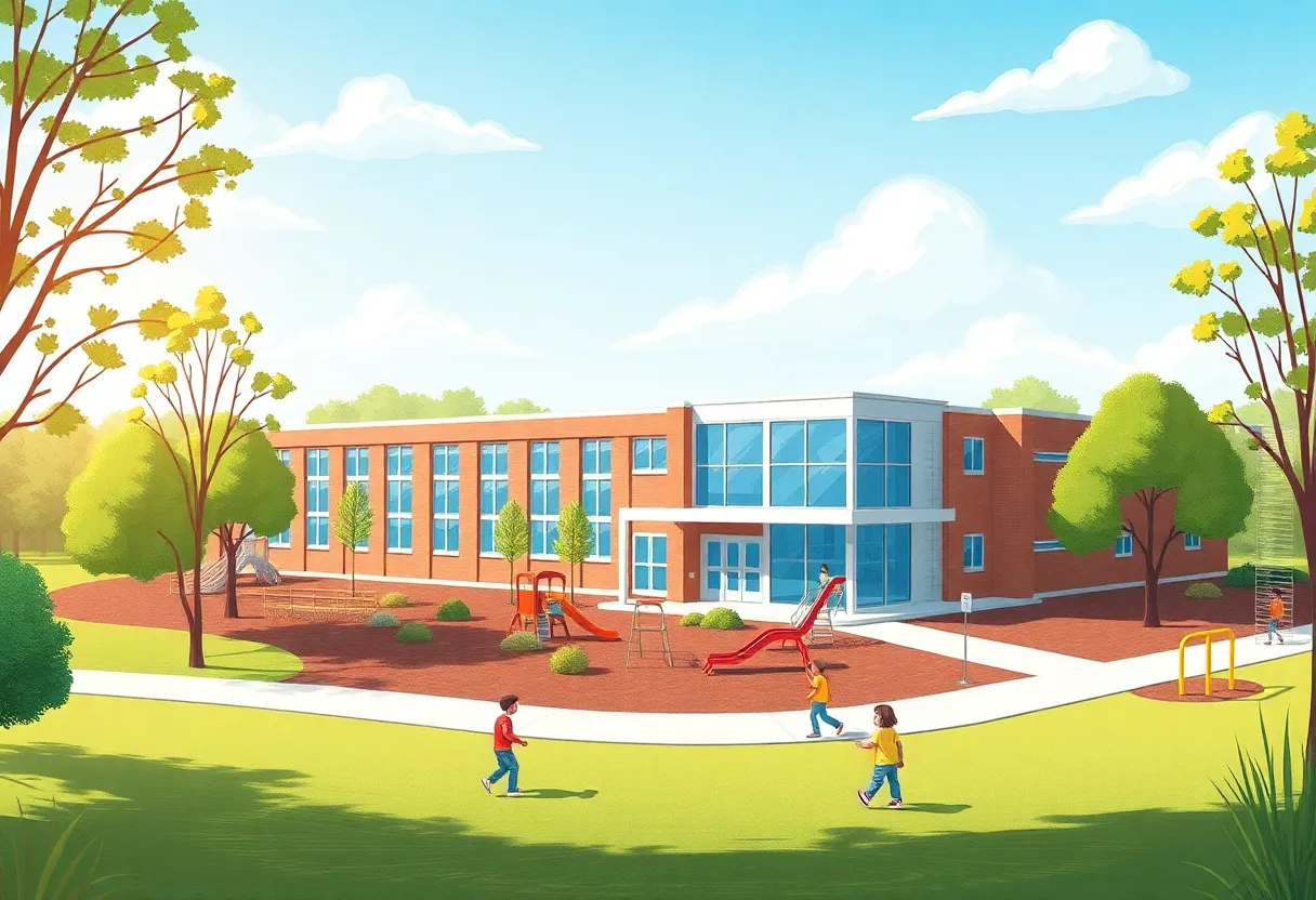 Construction of new schools in Georgetown
