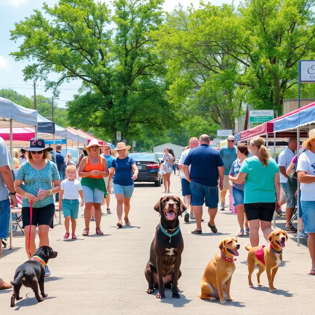 Families and pets enjoying community events in Georgetown TX