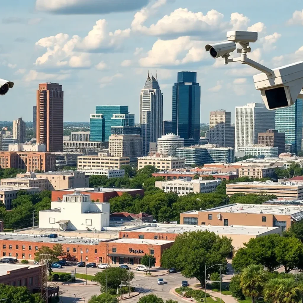 Surveillance cameras installed in Hutto, Texas