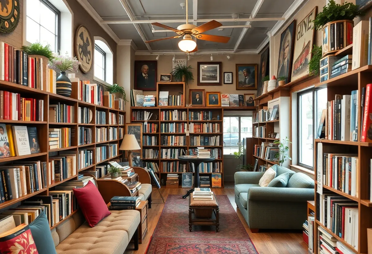 Interior of Lioness Books, a new bookstore in Leander