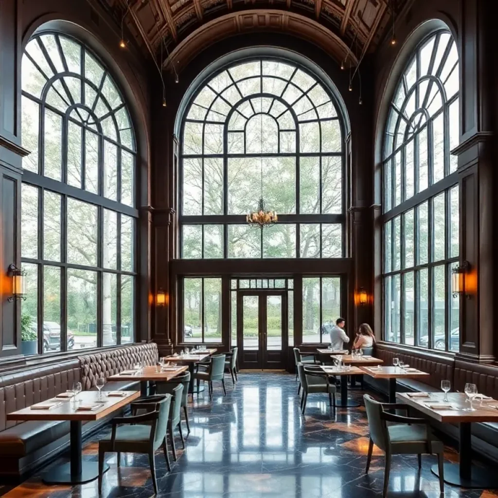 Elegant interior of Osteria Mozza restaurant