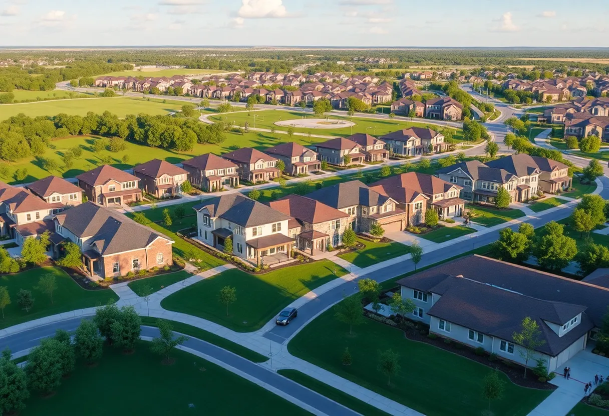 Illustration of new single-family homes in Round Rock