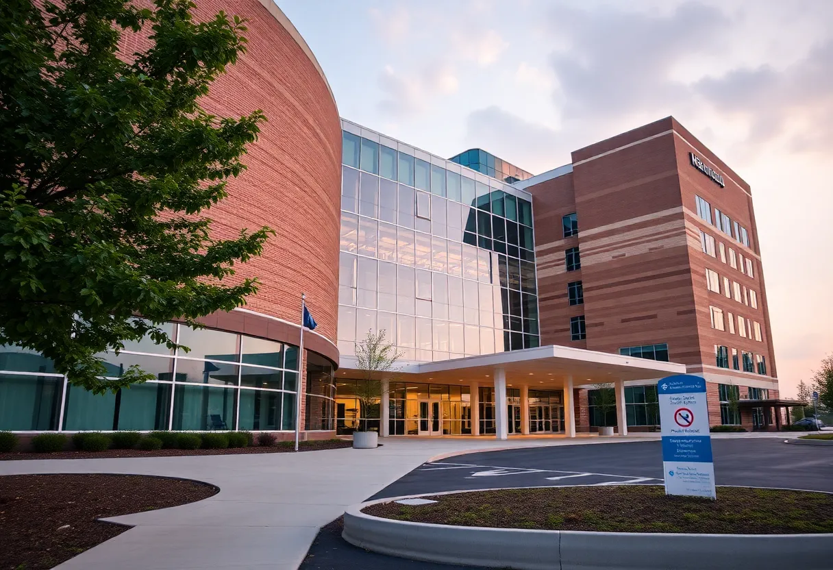 Exterior view of St. David's Georgetown Hospital under expansion