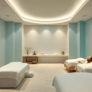 Viva Day Spa interior showcasing relaxing treatment rooms and spa services