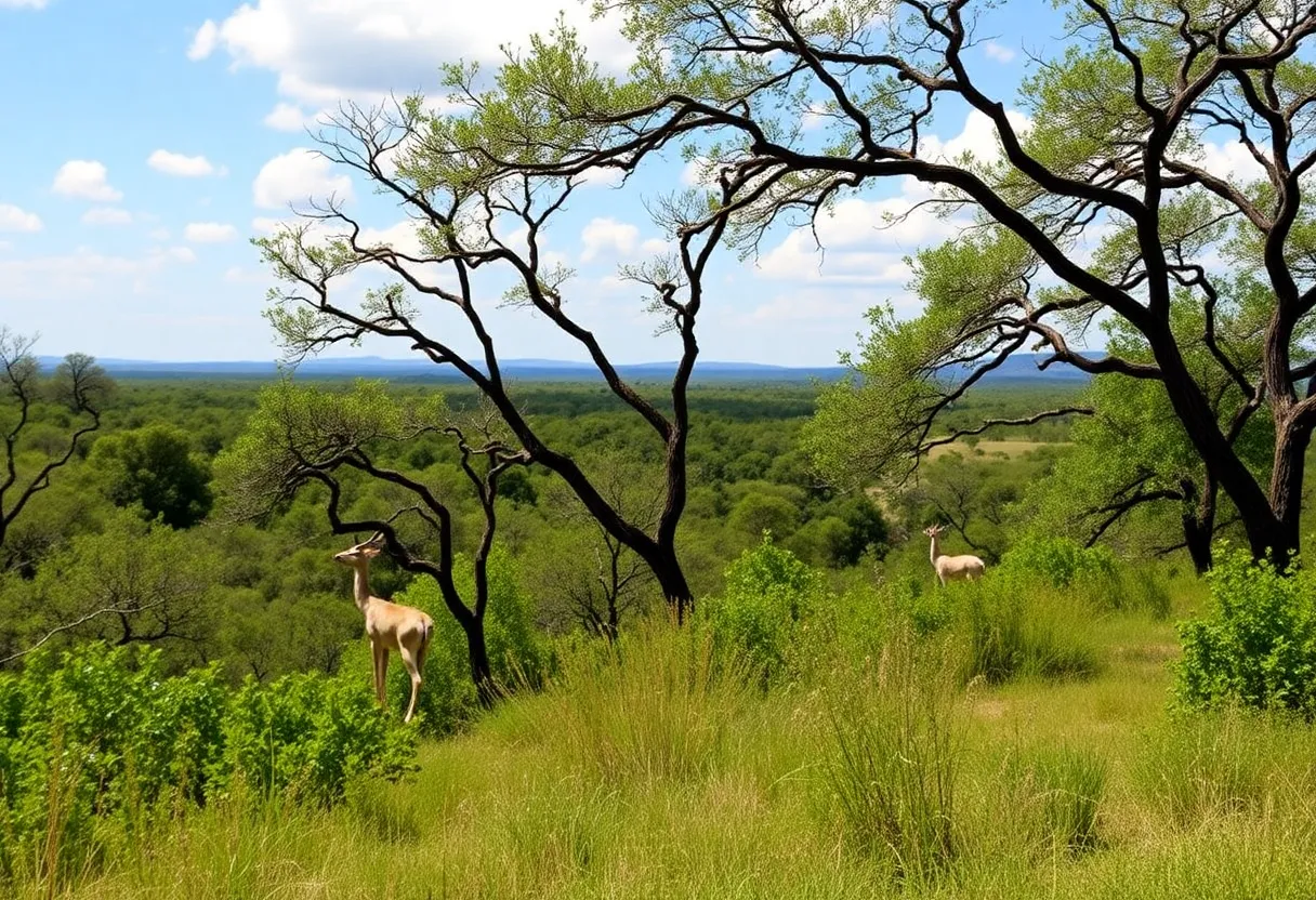 Lush landscape of Balcones Canyonlands Preserve