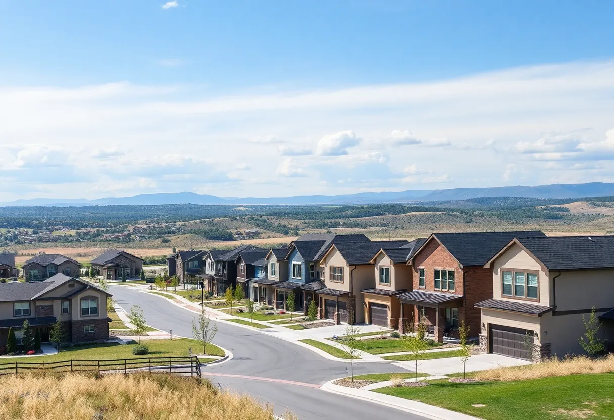 Modern homes in Lagos Reserve community, Manor TX