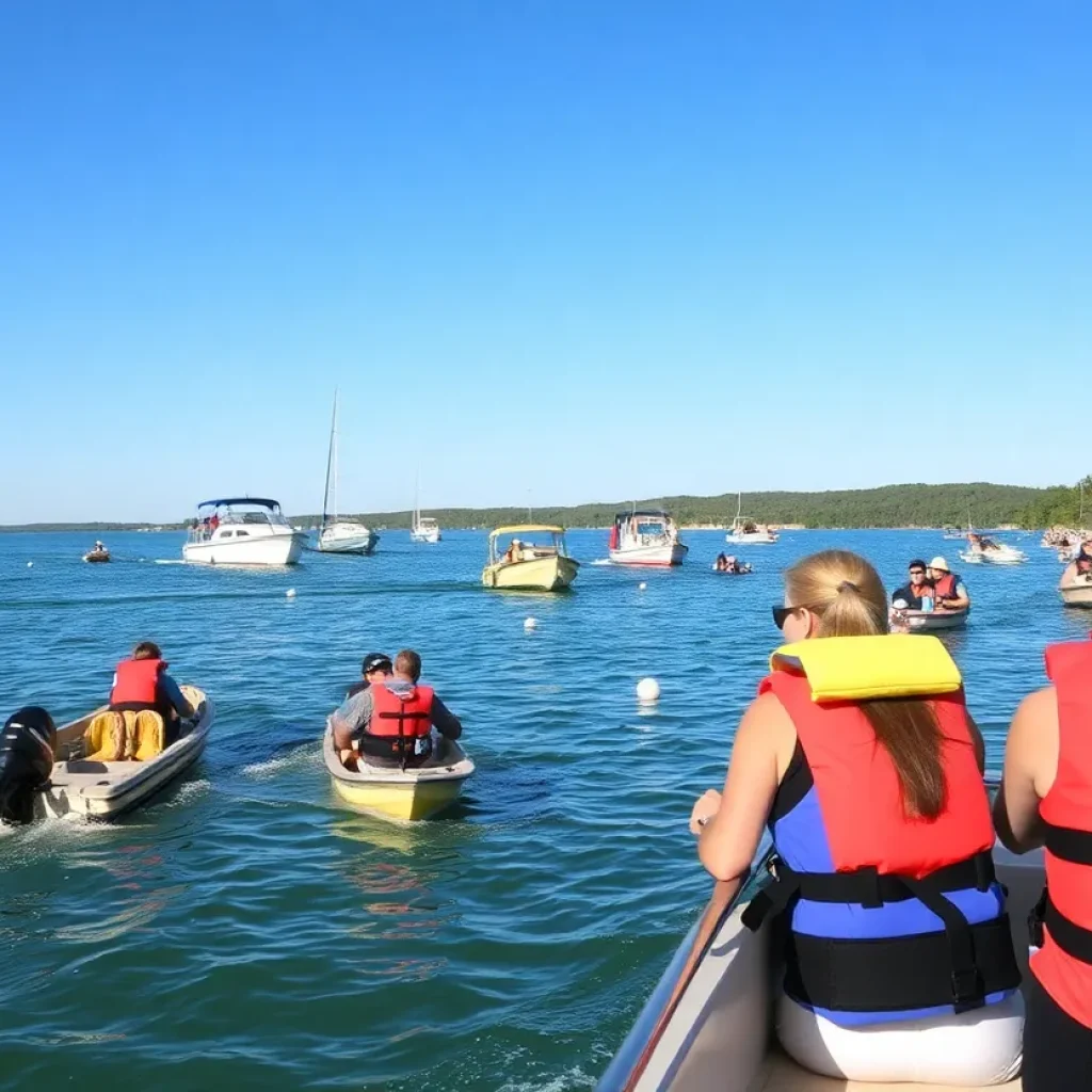 Patrols on Lake Travis with boats and safety equipment