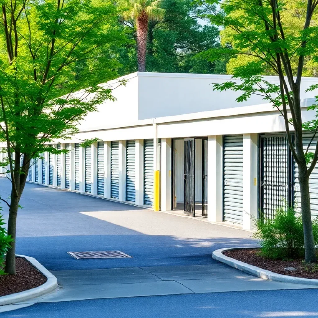 Modern storage facility in Georgetown with climate-controlled units