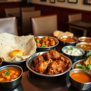 A variety of South Indian dishes from Sangam Chettinad restaurant