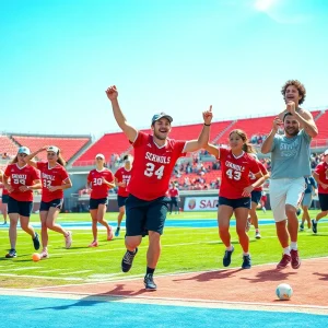 Athletic teams competing in collegiate sports championships