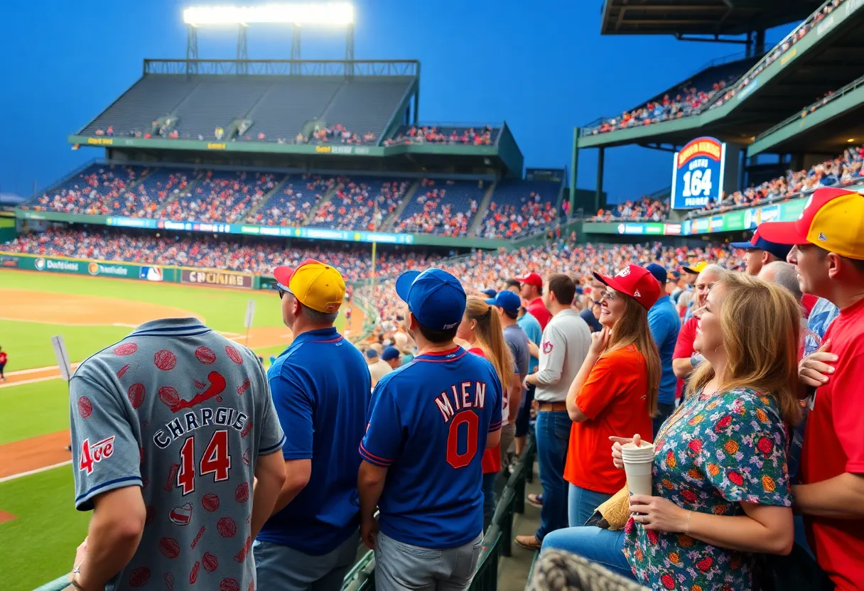Fans enjoying themed events at the El Paso Chihuahuas game