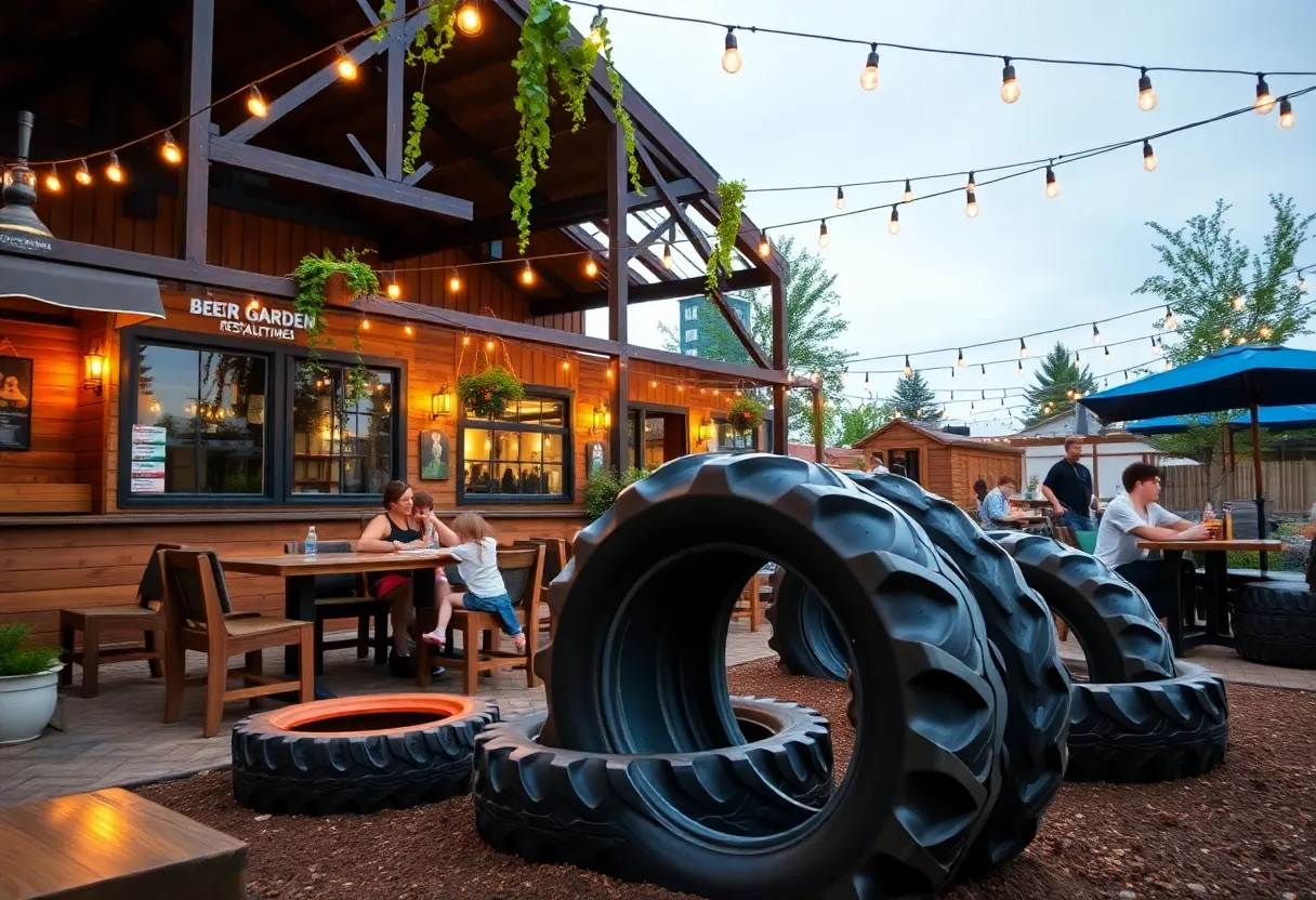 Play area and family dining at The Palomino in Georgetown, TX