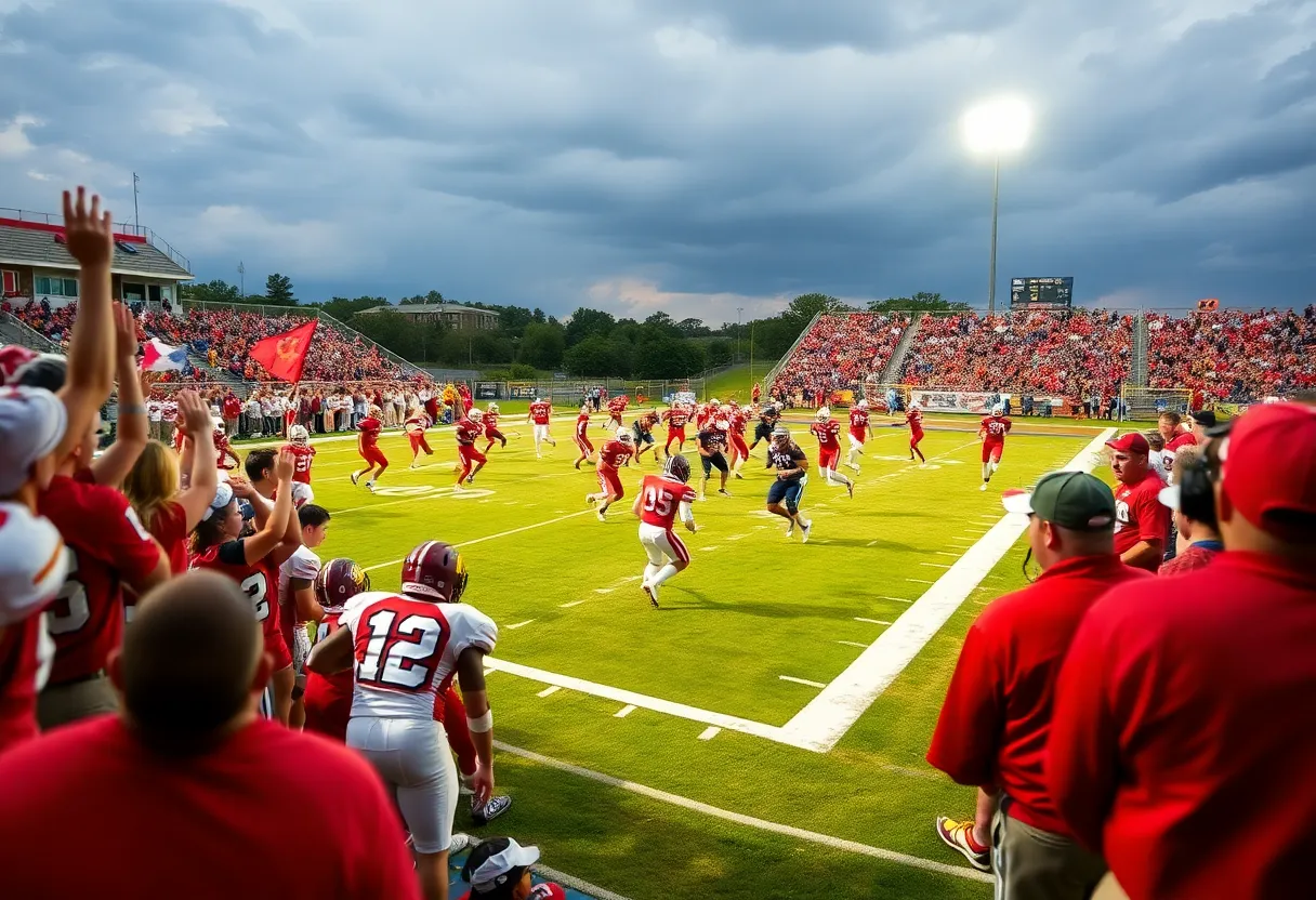 Belton Tigers celebrating their win over Georgetown Eagles.