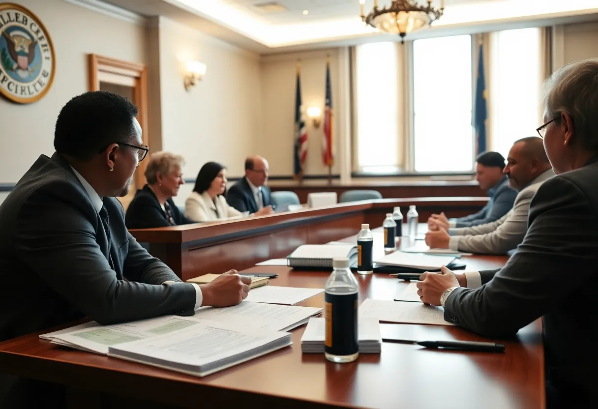 Georgetown City Council discussing budget