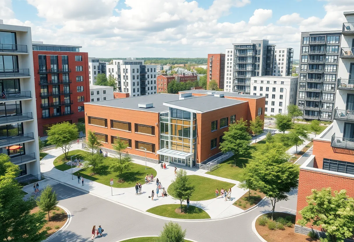 Architectural design of new school in Georgetown Heirloom community