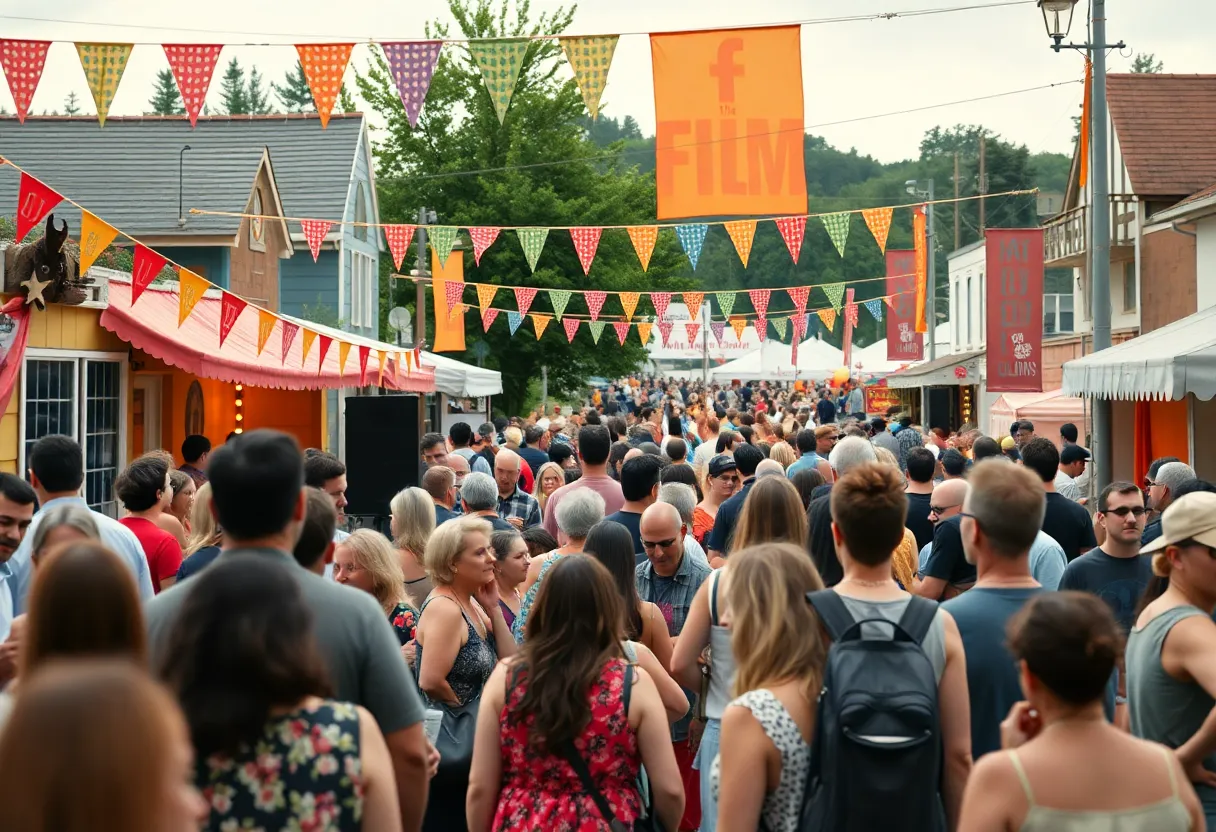 Crowd enjoying films at the GTX Film Festival