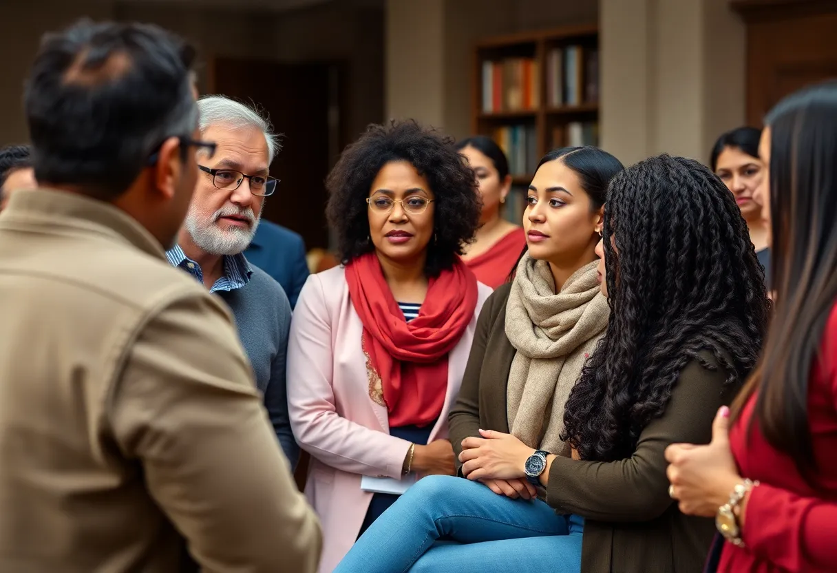 Panel discussion on the impact of immigration policies at Georgetown University.