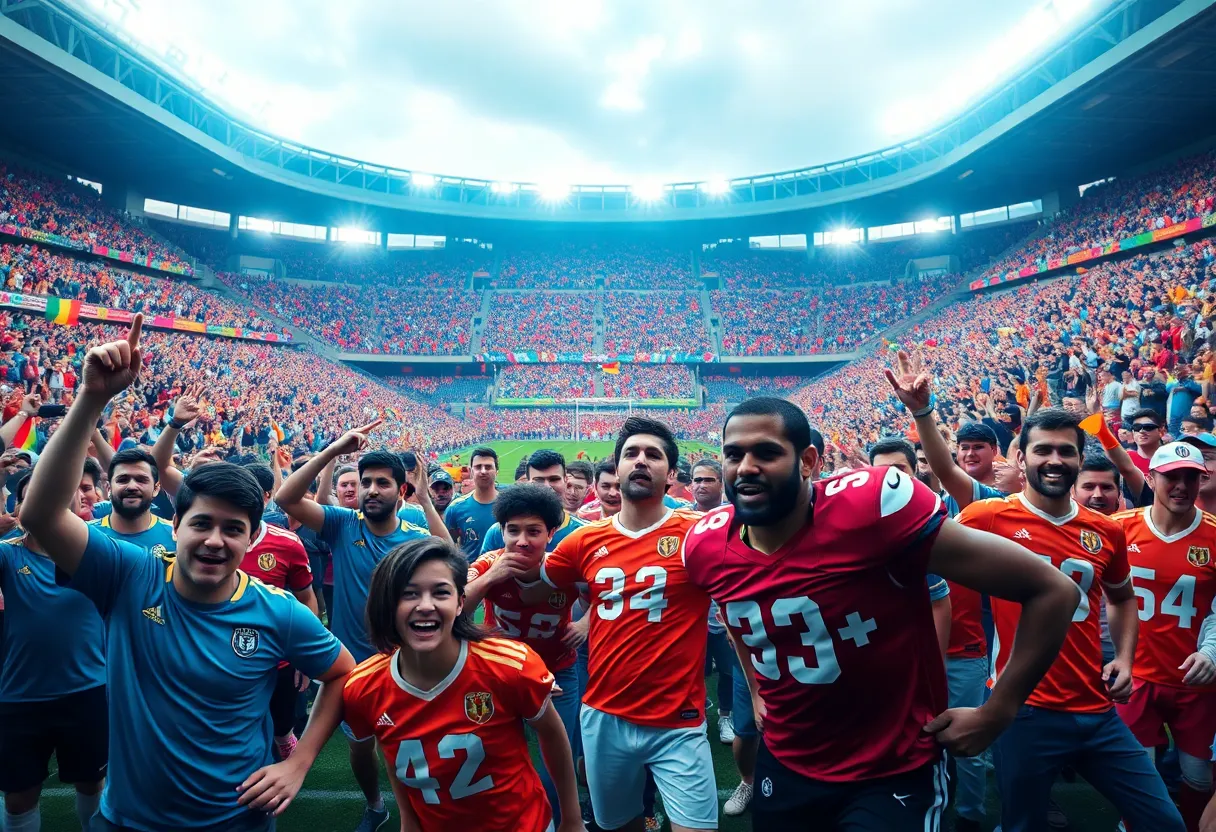 Leander Lions and Georgetown Eagles football game in action