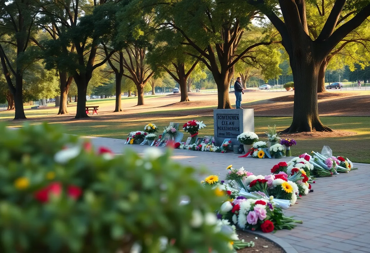 A peaceful park setting dedicated to Larry W. Reeder