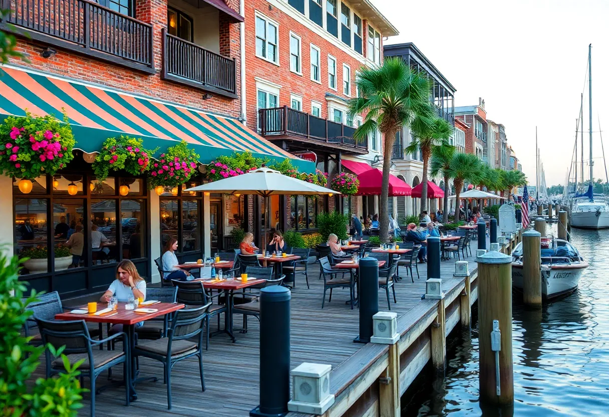 New dining establishments along Front Street in Georgetown