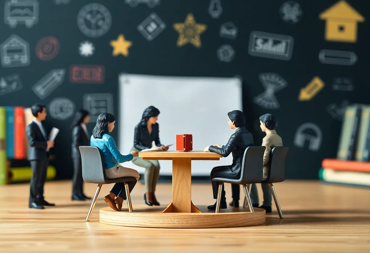 Community discussion on educational policies