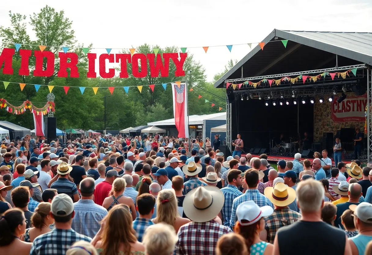 Crowd enjoying the Two Step Inn festival in Georgetown, TX
