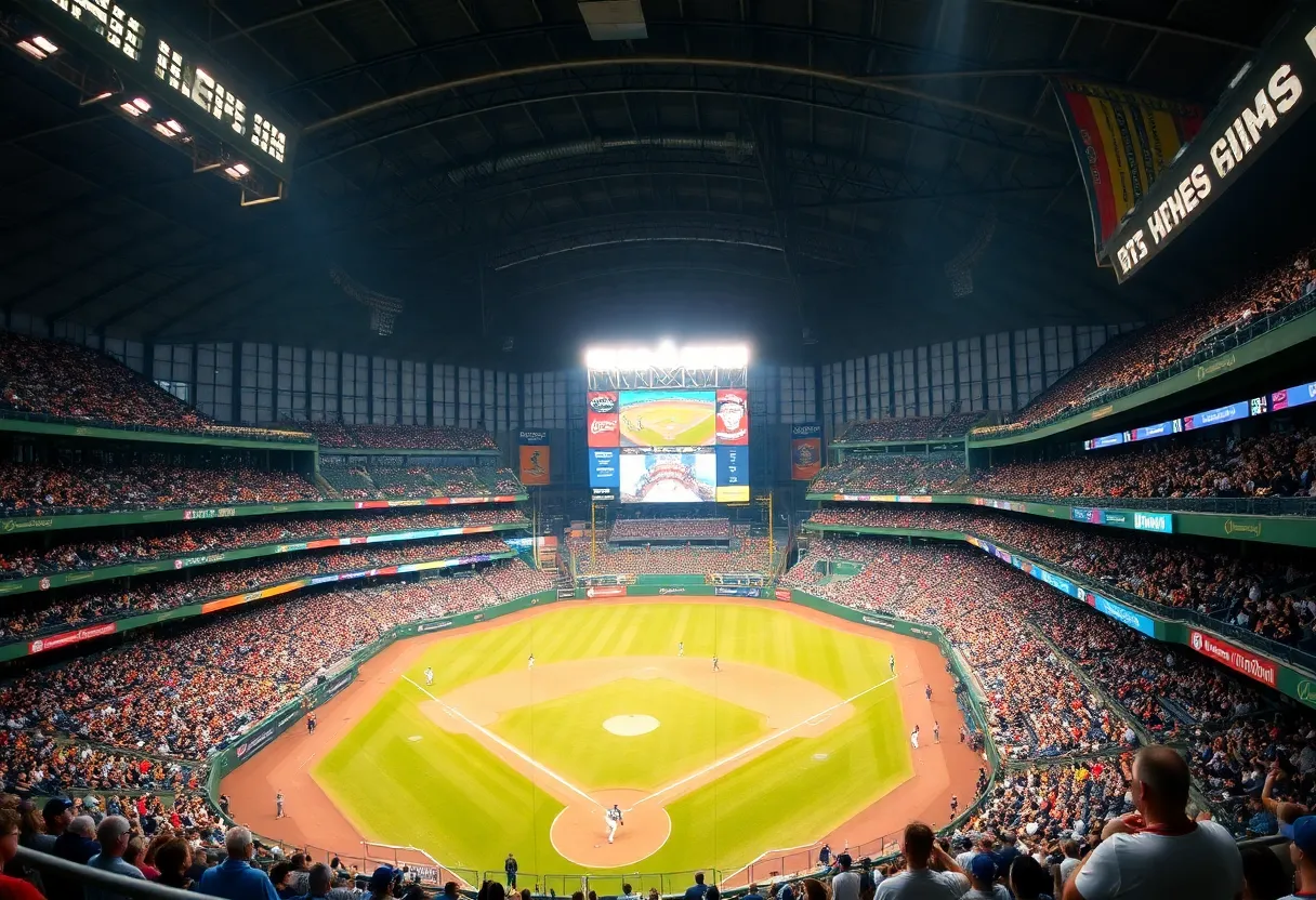 Exciting atmosphere during the Banana Ball at Southwestern University Park with fans and players engaged in the game.
