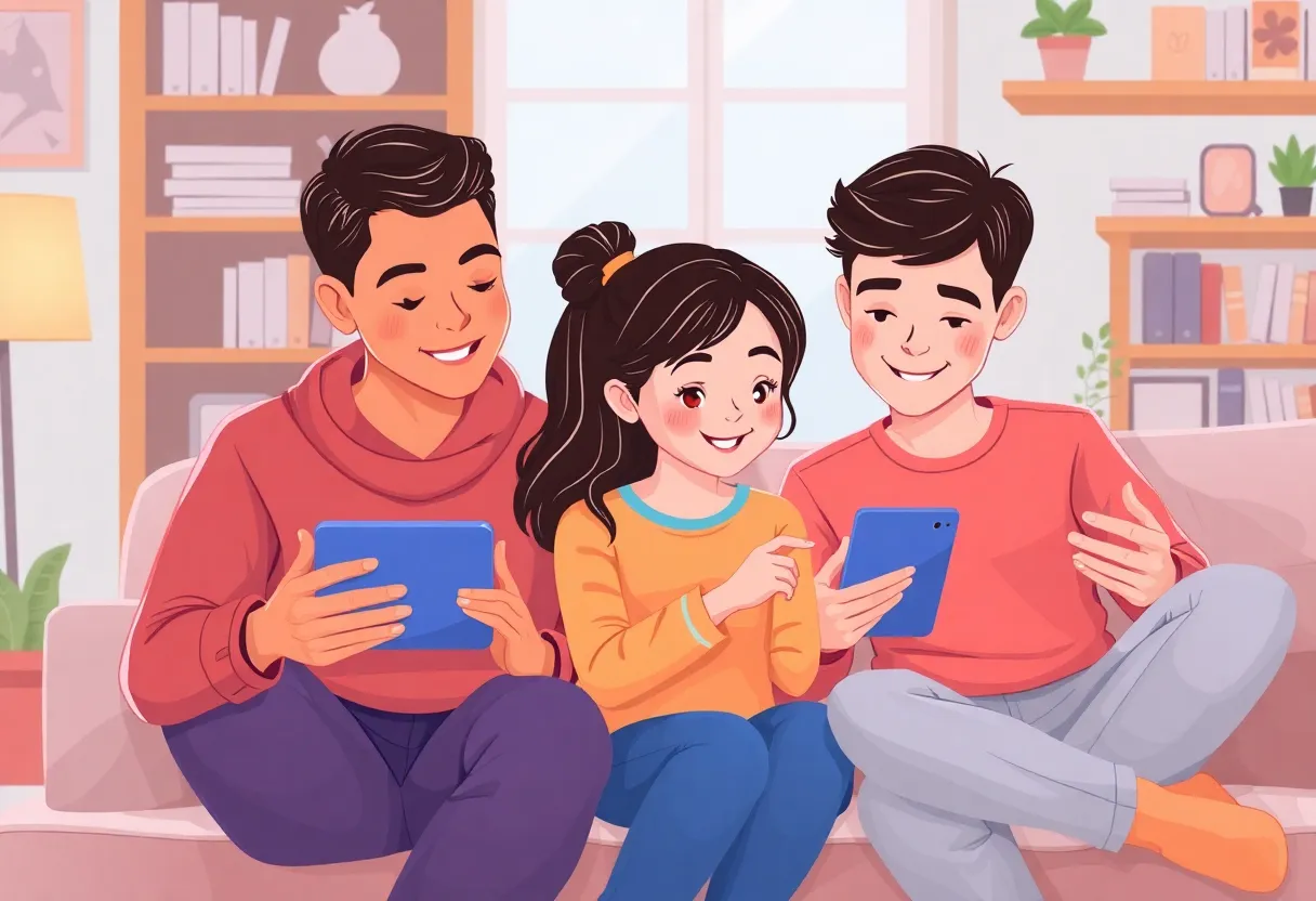 Family Engaging with Technology