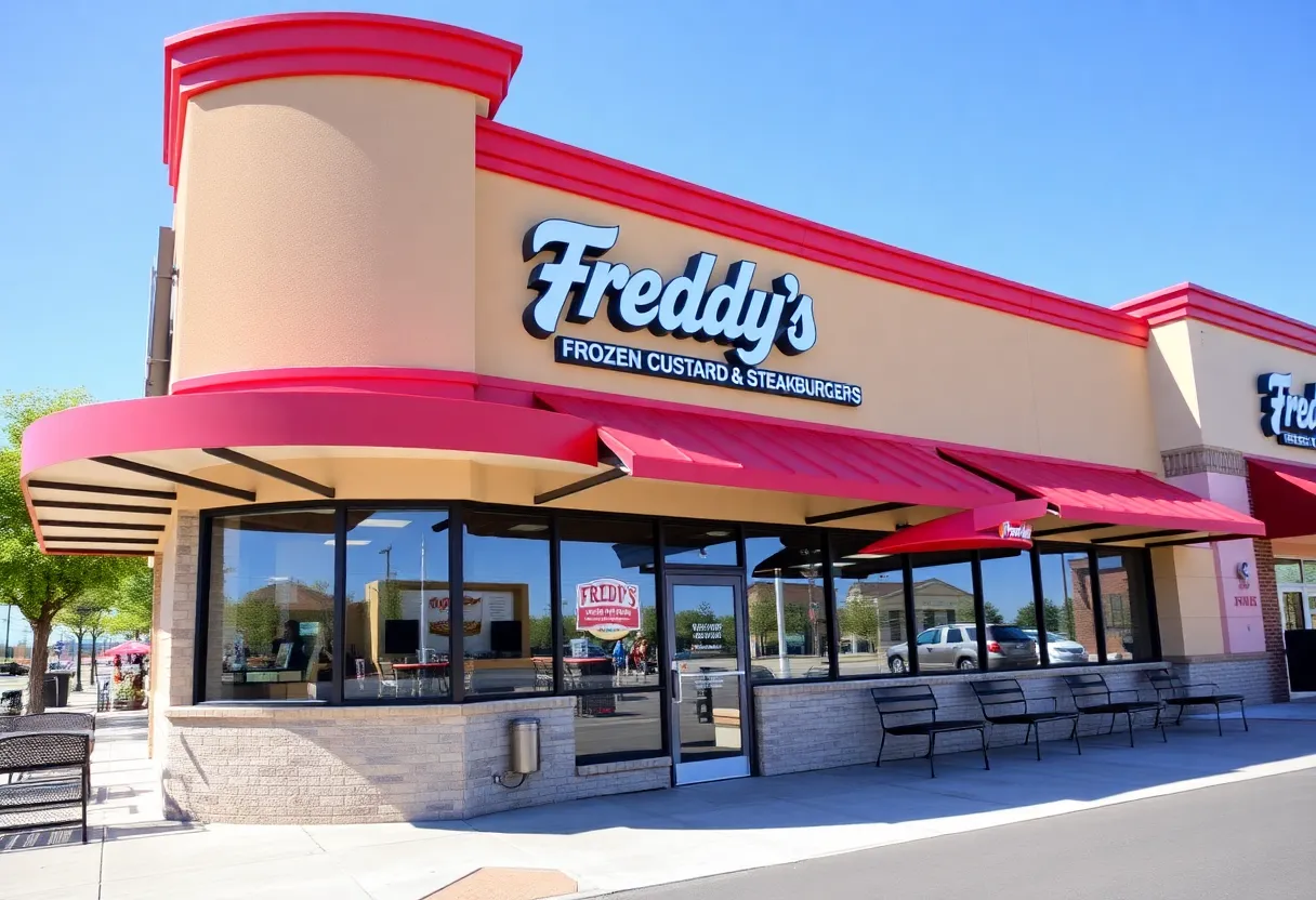 Exterior of Freddy's Frozen Custard & Steakburgers in Georgetown, Texas
