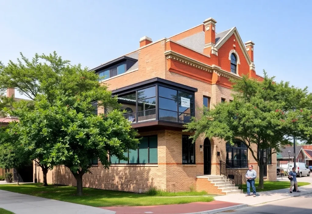 Renovation of a building in Georgetown featuring a modern addition