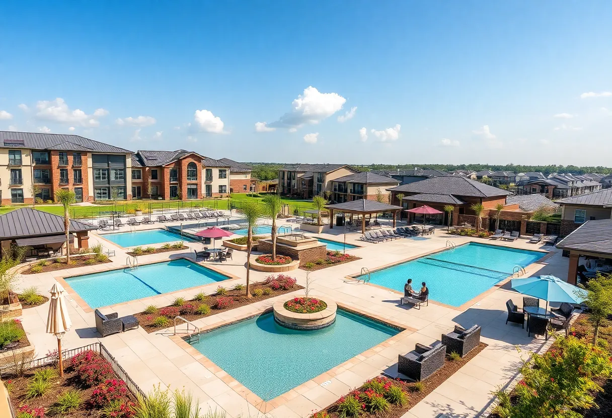 Modern community amenities in Georgetown, Texas