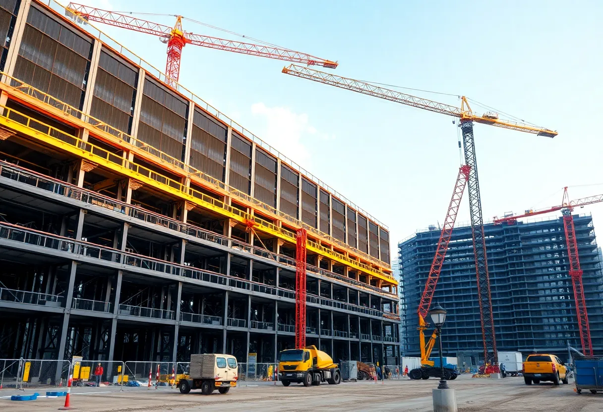 Construction site of the Georgetown data center