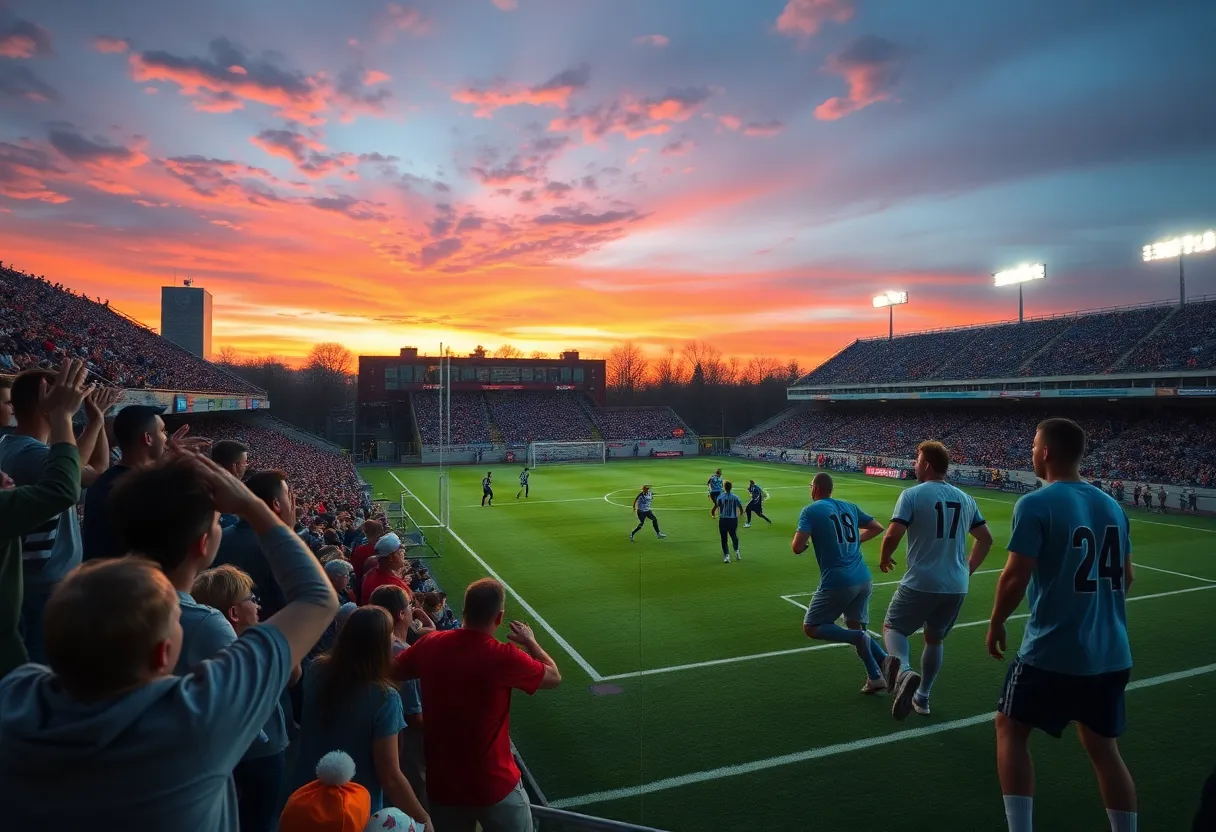 Football players in action during Georgetown Eagles versus Glenn Grizzlies game