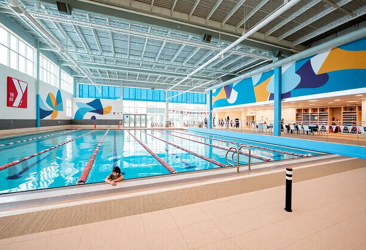 Greater Austin YMCA with new swim program facilities and community spaces