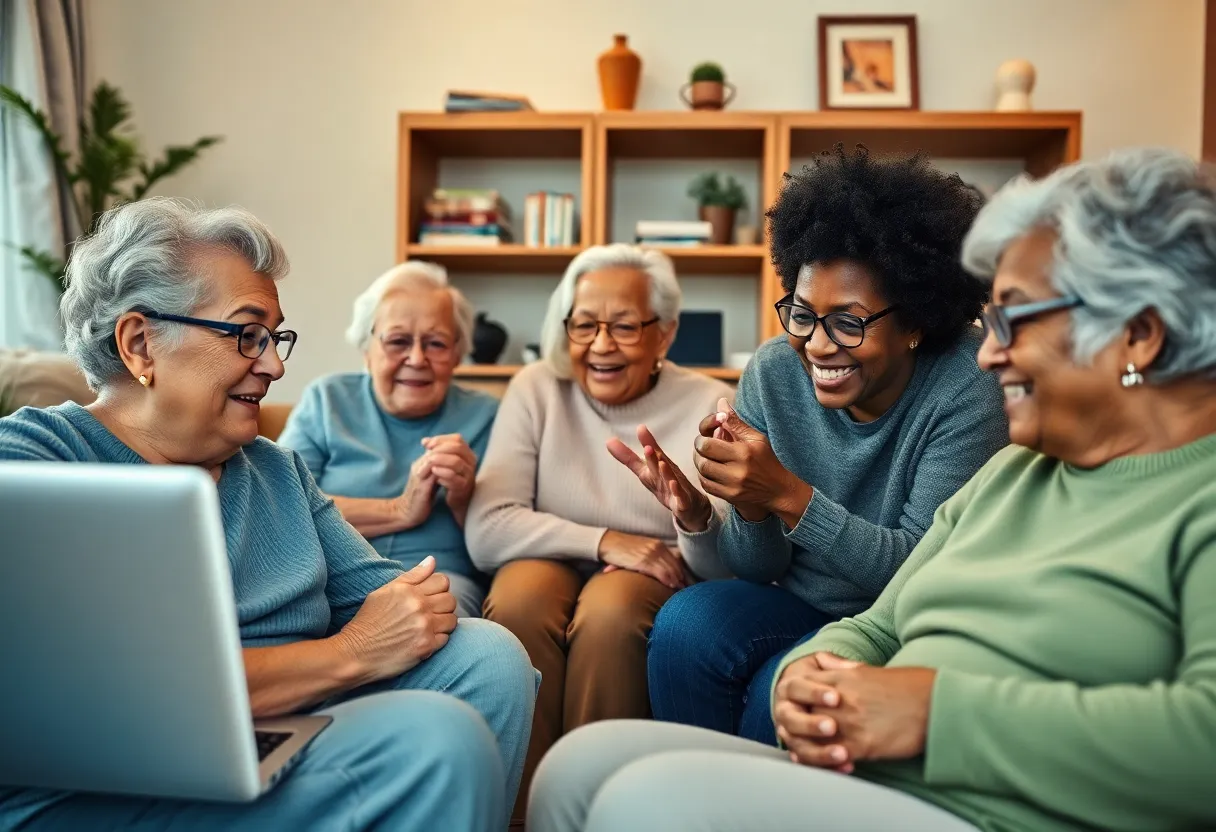 Participants engaged in online memory connections activities