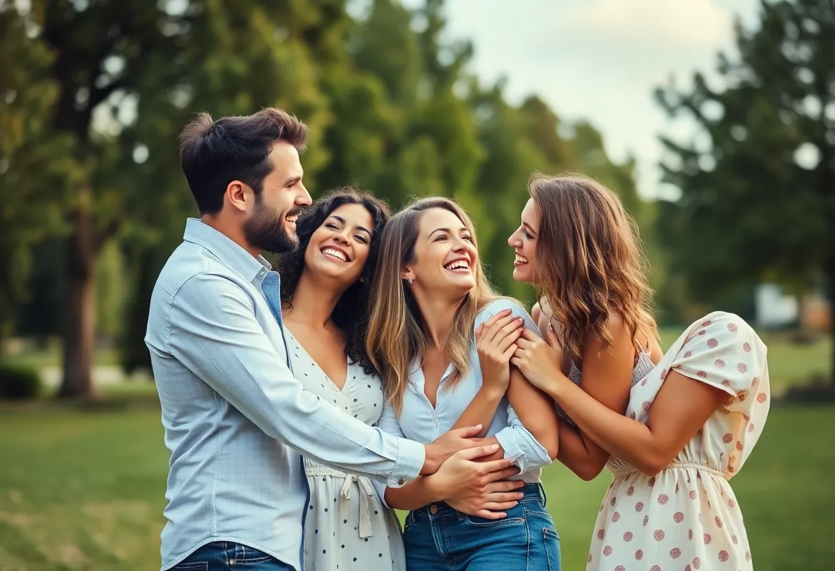 Couples celebrating their engagement in Washington County